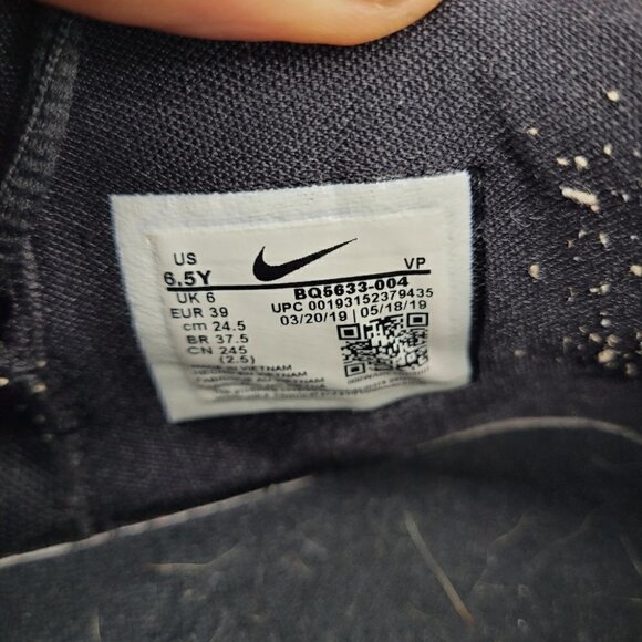 Nike Zoom Greek Freak 1 Black Iridescent Basketball Shoes Size 6.5 Youth - Picture 8 of 8